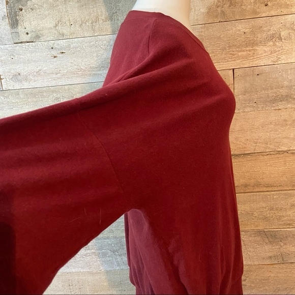 Rag Poets women’s burgundy sweatshirt in size small - Picture 5 of 9